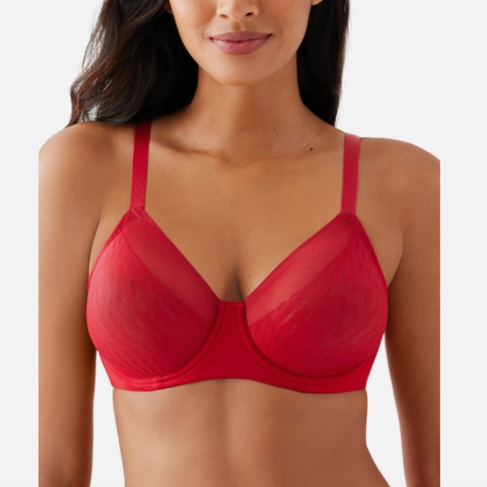 NWT Wacoal Elevated Allure Full Figure Underwire Bra 855336 Red 36C